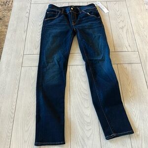 Hudson Jeans Blue Skinny Denim with Textured Twill